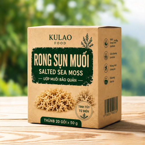 Rong sụn muối hộp giấy 500gr